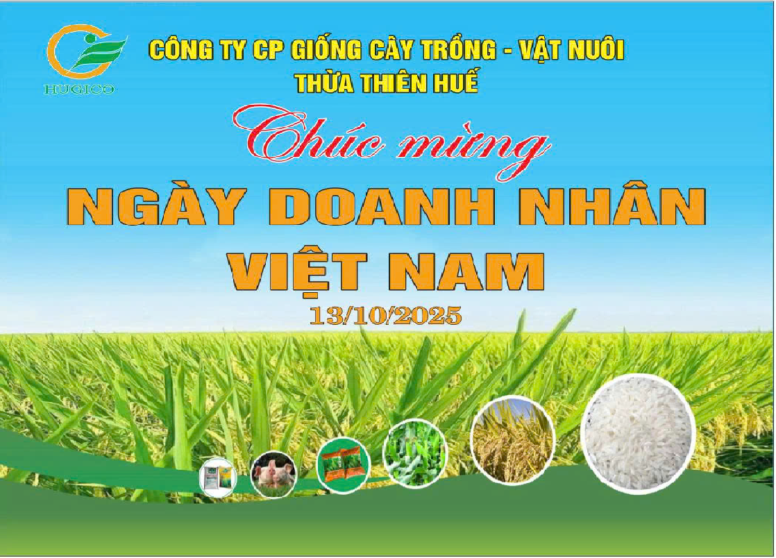 Chào mừng Ngày Doanh nhân Việt Nam 13/10/2025 Công ty Cổ phần Giống cây trồng - Vật nuôi Thừa Thiên Huế